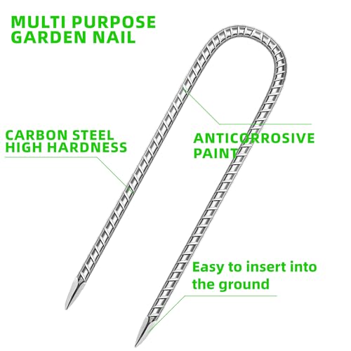 22 Pack Ground Garden Rebar Stakes Rebar 12 Inch Anti (22 Count)