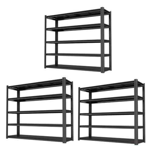 5 Tier Heavy Duty Garage Shelving (5T 62 "W x 24 "D x 72 "H)
