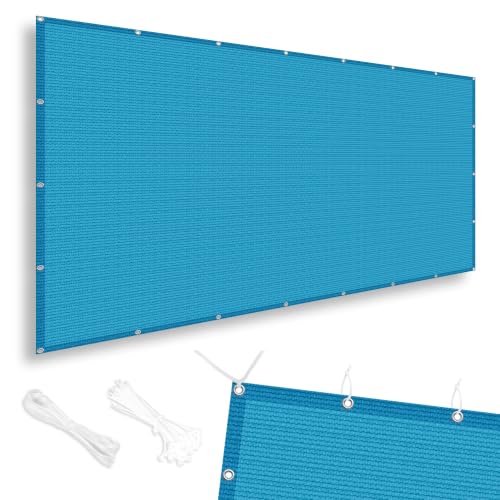 Shade Cloth 9x11 FT Sun Shade (9' x 11' custom size / Turquoise)