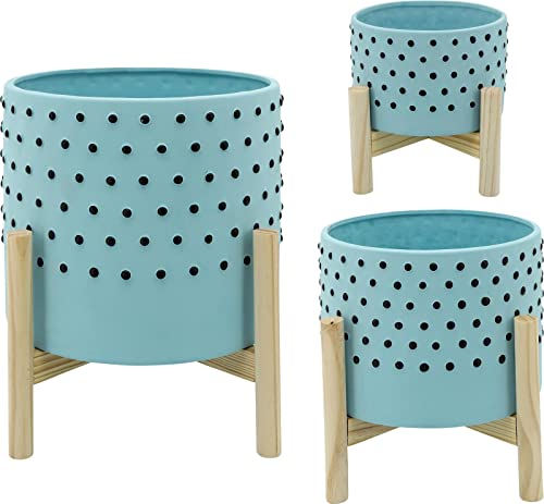 Ceramic Planter With Stand Indoor