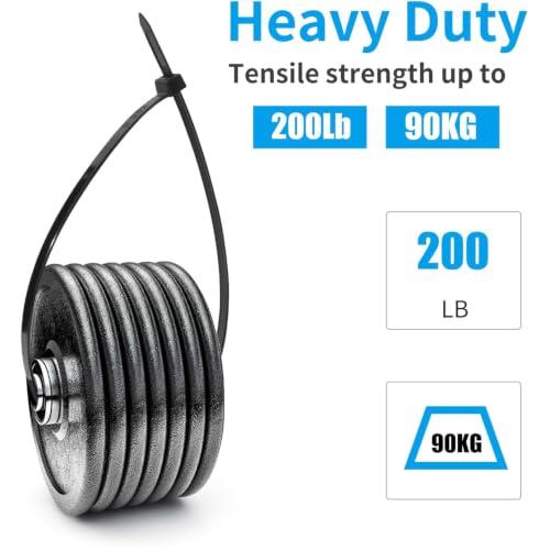 40 inch White Long Zip Ties Heavy Duty 150 PCS (White / 40 inch(200lb))