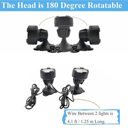 Pond Lights Underwater Outdoor Colored Fountain Light (6 Count)