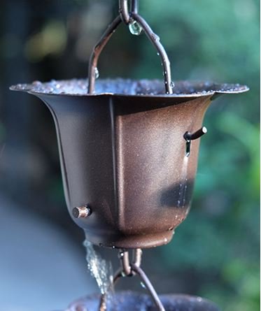 Flower Cups Rain Chain