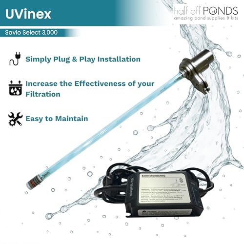 20x20 Savio Select 3000 GPH PVC Liner UV Clarifier Pond Kit