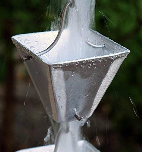Medium Square Cups Rain Chain