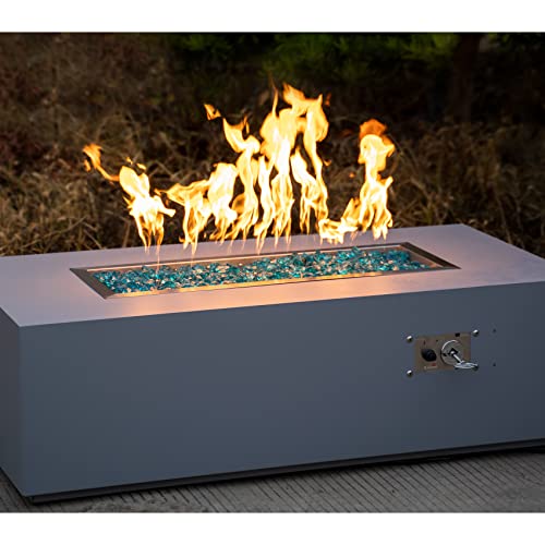 24" x 8" Upgrade Rectangle Fire Pit Jet Burner Pan