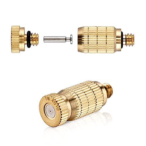 20Packs Brass Misting Nozzles for Outdoor Cooling System (20 Count)