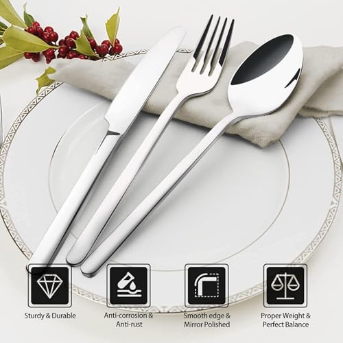 Silverware Set (5 Piece / Silver)