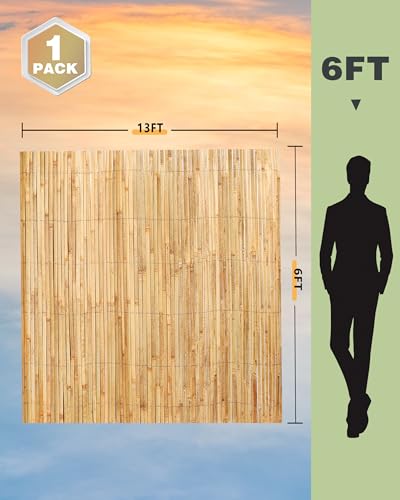 Bamboo Privacy Fence Roll 6ft x 13ft