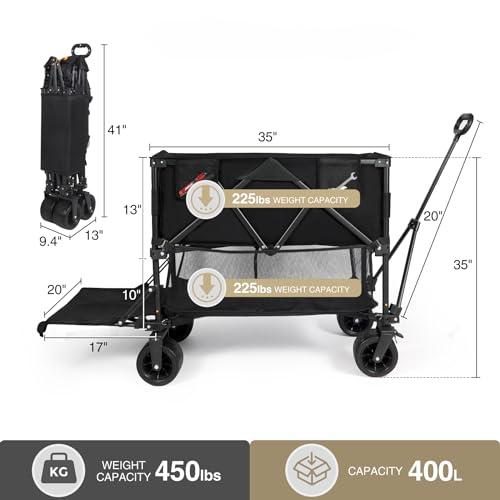 400lbs Large Double Decker Wagon