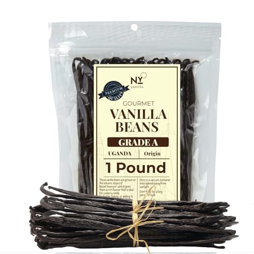 Bulk Vanilla Beans Grade A+ 1 Lb Vanilla Beans for Making Vanilla Extract and Baking (16 Ounce)