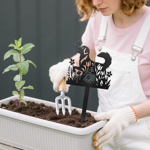 Wildflowers Puppies Garden Plant Marker (Wildflowers Puppies and Butterflies)