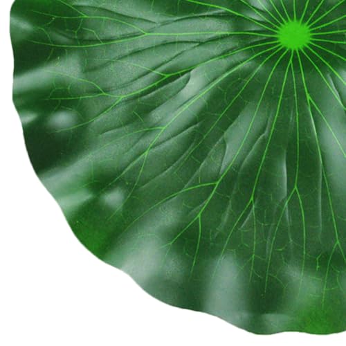 Artificial Lotus Leaf Floating Lily Pads for Fishponds Aquarium Decoration Realistic Eva Water Lily Leaves 22.8In Pond Accessory
