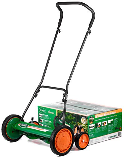 2000-20S 20-Inch 5-Blade Push Reel Lawn Mower, Green (20-Inch, 5-Blade)