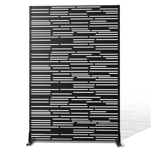 Metal Privacy Screen Outdoor 72" H×47" W