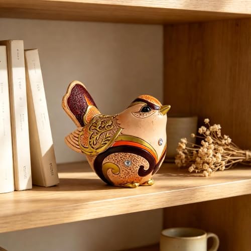 Bird Figurines for Home Decor Sparrow Gifts for Bird Lovers (Art Deco)