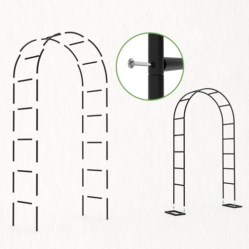 Arch Trellis for Climbing Plants Outdoor (94.5"(H)*55"(L)*7.7"(W))