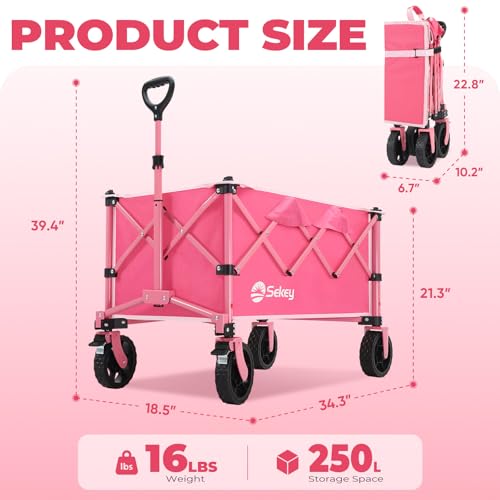 Collapsible Wagon (Pink / 300lbs)