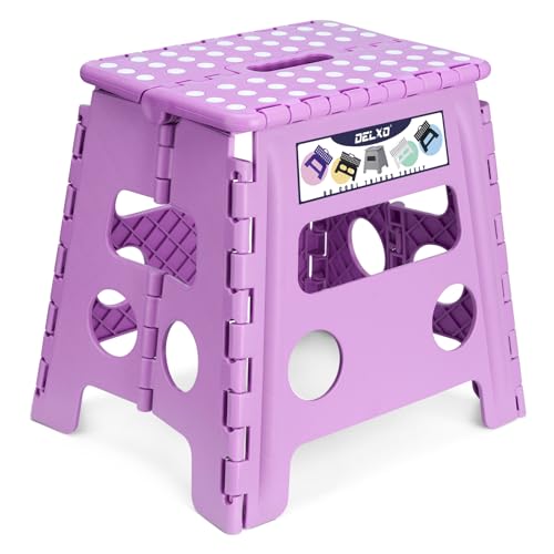 Folding Step Stool 13 Inch (Light Purple / 13 Inch)