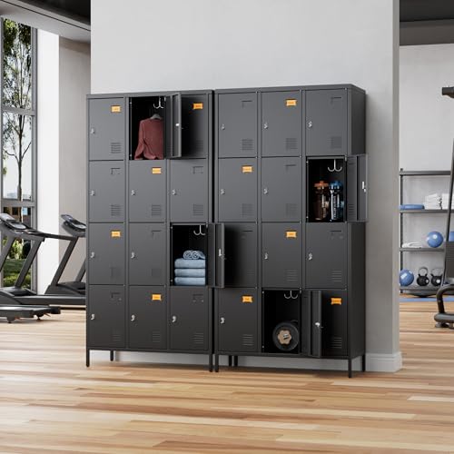 12 Door Metal Locker for Employees (Black / 12 Doors)