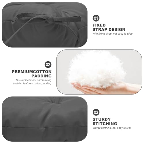 Porch Swing Cushions (Dark Gray / 40x 40 inches)