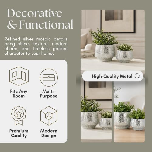 Flower Pots and Planters for Home Decor (2 Count)