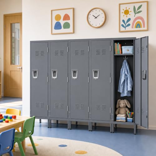 Metal Lockers for Employees (Grey / 1 door)