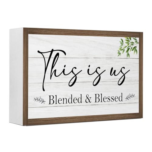 This is Us Blended and Blessed Wooden Box Sign (This is Us Blended and Blessed)