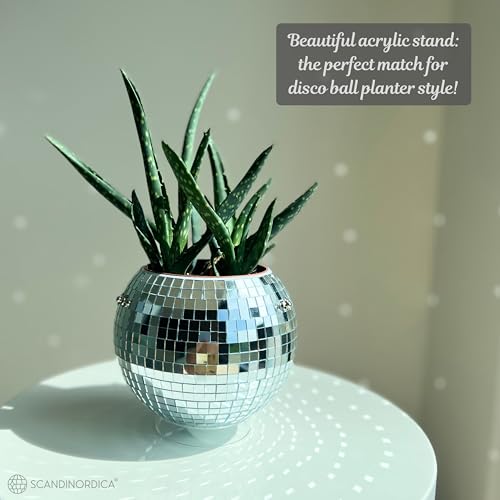 Disco Ball Planter (6" Silver)