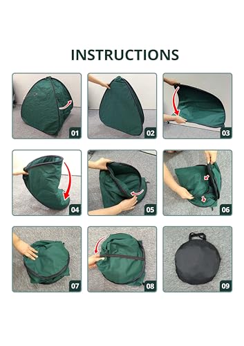 2 Pcs Pop Up Shrub Covers Frost Protection Tent (36 x 36 x 38 inch)
