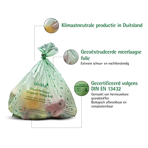 8 Gallon Compostable Food Scrap Bags (10 Count (Pack of 2) / 8 Gallon)