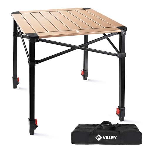 Folding Camping Square Table (Gold / Medium)