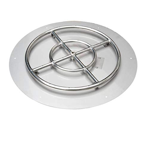 Stainless Steel 30" Round Flat Fire Pit Pan