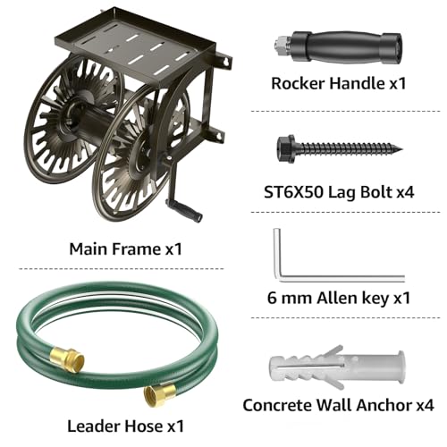 Wall Mount Garden Hose Reel