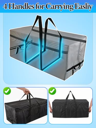 180 Gal Extra Large Pool Cover Storage Bag for Aboveground Pools (57''L x 29.5''H x 25''W)