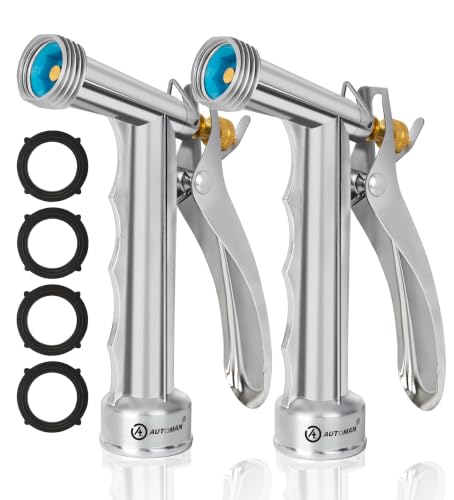 Full Size Garden Hose Nozzle (2 Pack / Zinc Alloy)
