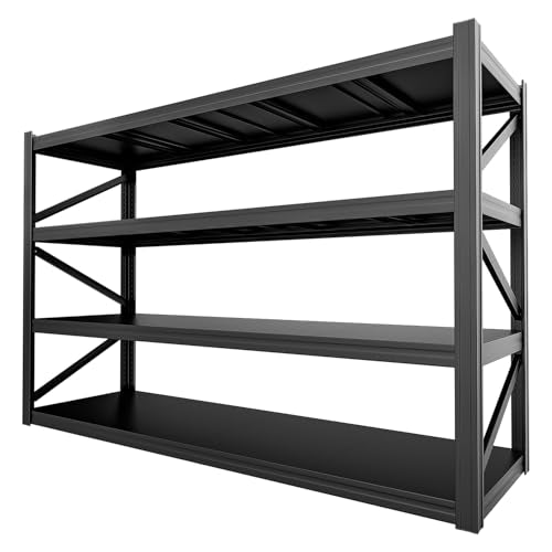 4 Tier Heavy Duty Garage Shelving (4T 71" W × 24" D × 71" H)