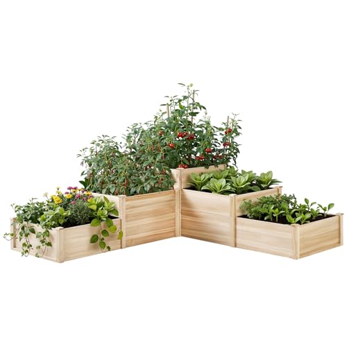 3 Tier Raised Garden Bed (7.7 x 7.5 x 2.36 FT)