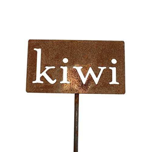 Classic Metal Garden Markers 19 Inches Tall (Naturally Rusted)