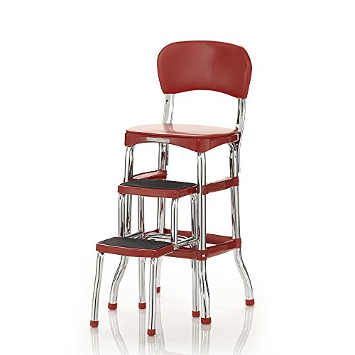 Stylaire Retro Chair + 2 (Red / Sliding Steps)