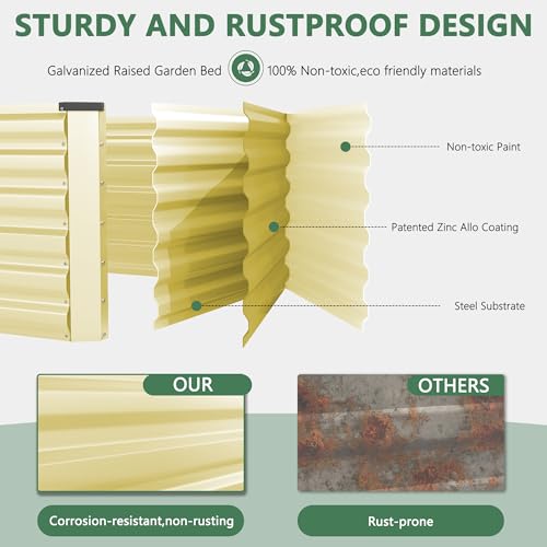 6x3x2ft Raised Garden Bed Outdoor (2 Count)