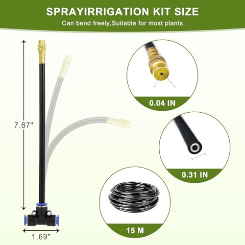 Drip Irrigation System 100FT (100FT without Timer)