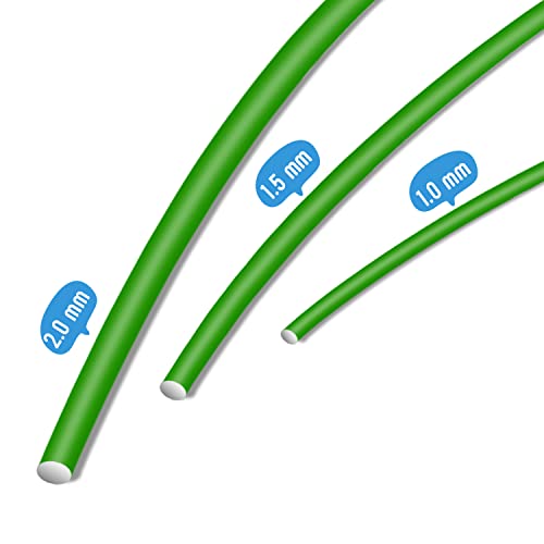 Bonsai Wire Tool Kit with Cutter (1.0mm 1.5mm 2.0mm / 3 Rolls Green 98 Ft, WITH Cutter)
