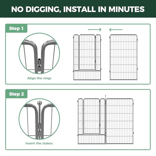 No Dig Garden Fence (Silver / 45"H)