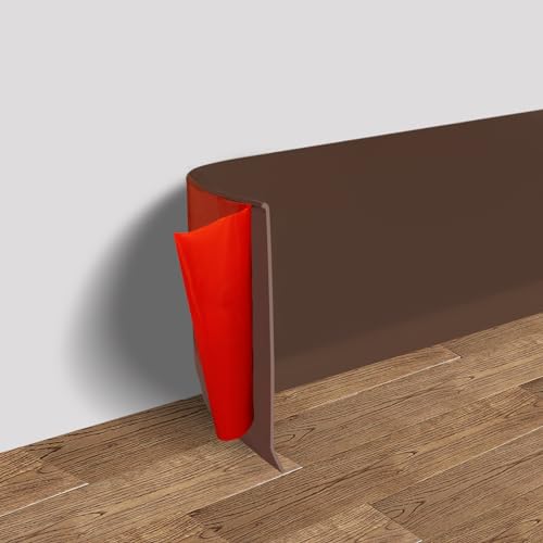 Vinyl Wall Base Rubber Baseboard Molding Trim Self Adhesive 4" Wide