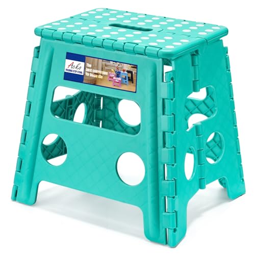 Folding Step Stool 13 Inch (Teal / 13 Inch)