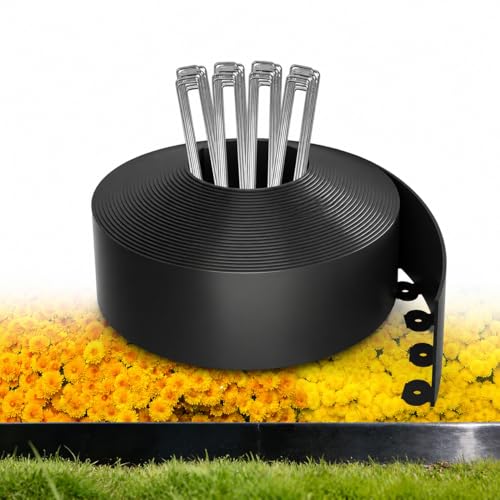 Garden Edging Border (black / 4 Inch x 100FT)
