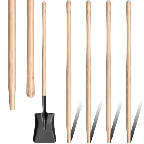 4 Pcs 54" Wooden Shovel Handle Replacement 1.3" Dia (54")