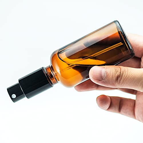 Amber Glass Spray Bottles 4oz (100ml-9 / Amber)