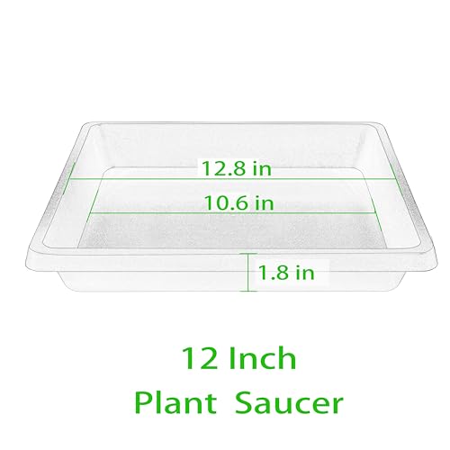 Plant Saucer 12 Inch Square 2 Pack (12"(2Pack) / Blue)